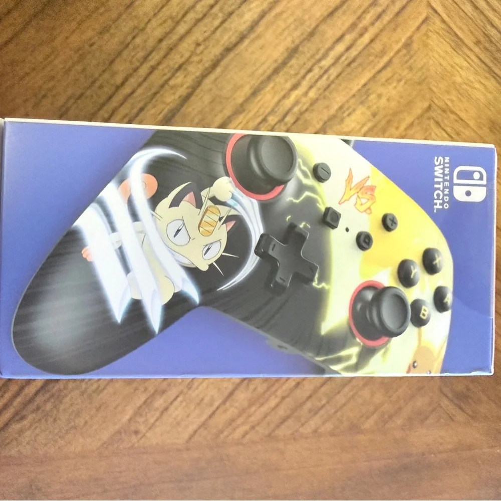 Pokémon Pikachu Vs Meowth Wired Controller Nintendo Switch - Yellow/Black